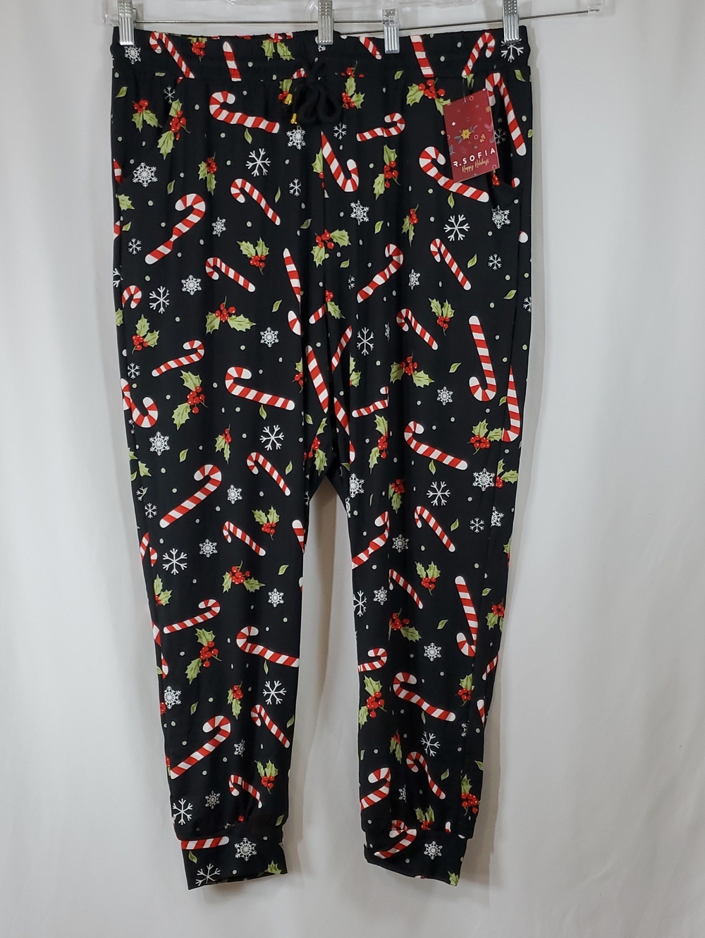 R.SOFIA Holiday Jogger Pajama Pants